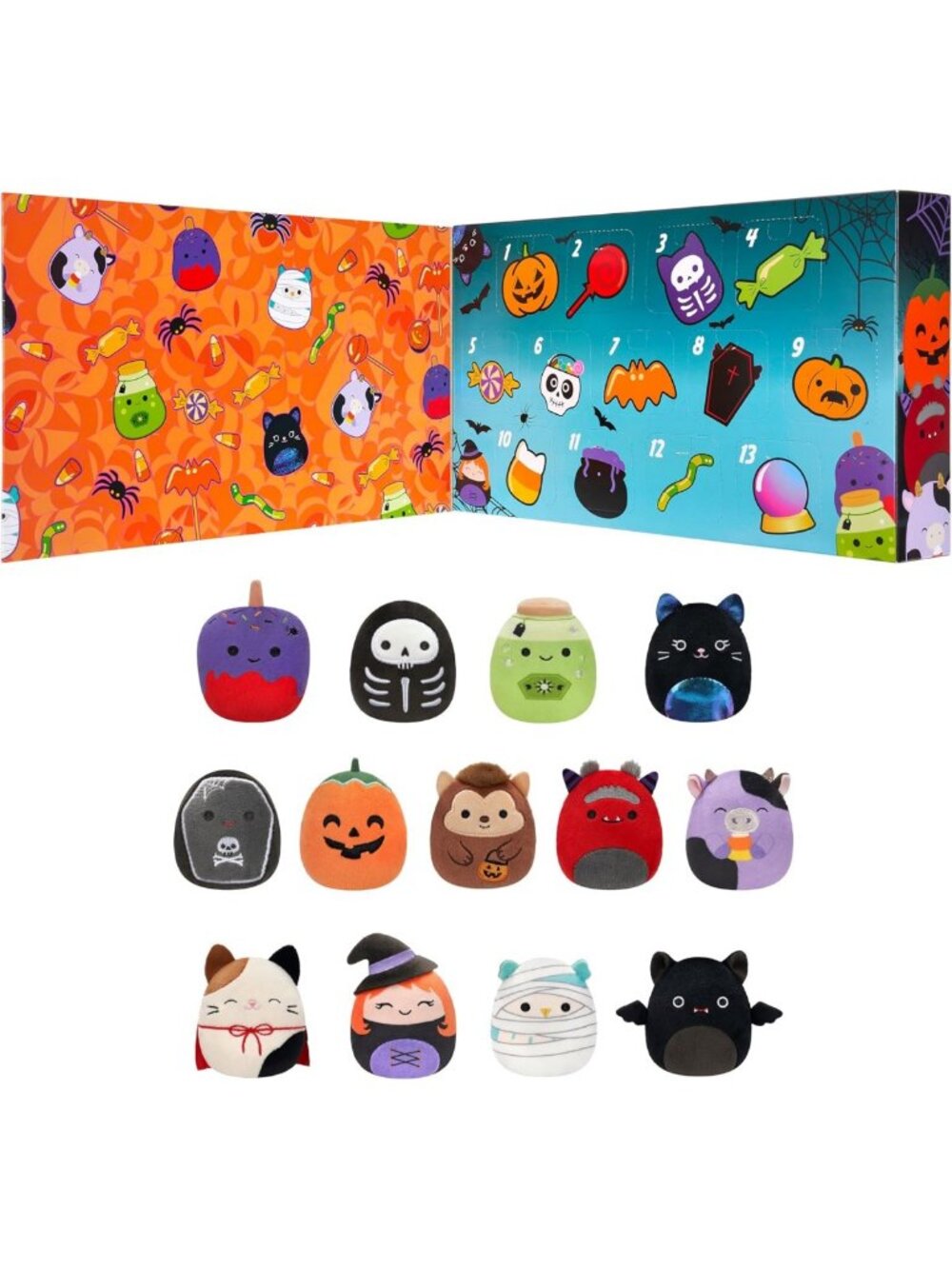 Halloween Countdown Plush Micromallows 13-Pack | Soft & Cuddly Collectibles